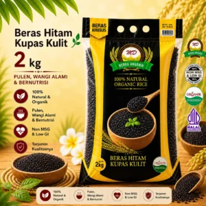 Beras Hitam 2kg (Kupas Kulit)