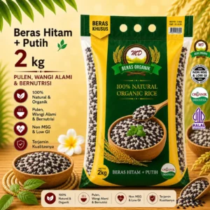 Beras Hitam dan Putih Organik 2kg