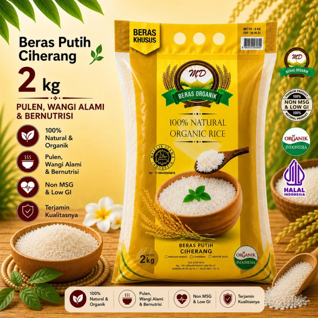 Beras Putih Ciherang 2kg